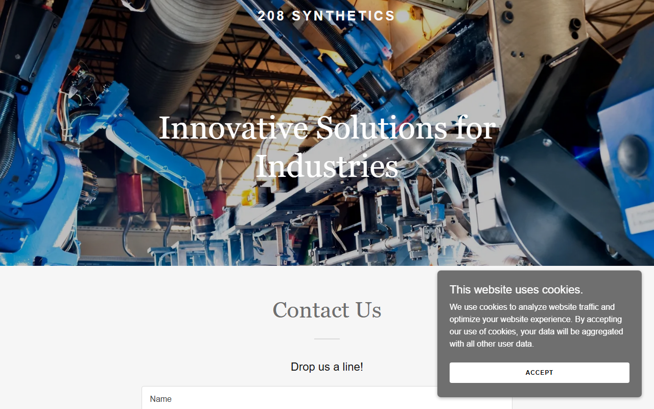 208synthetics.com screenshot