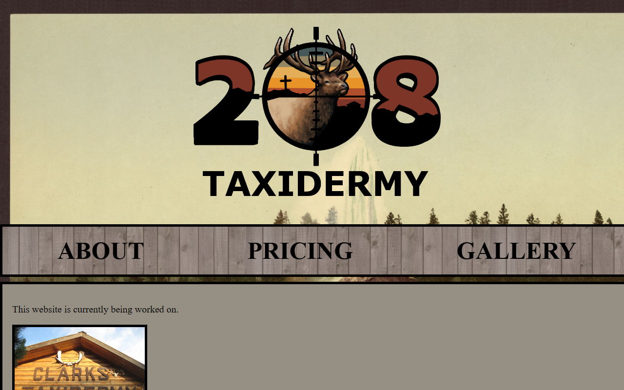 208taxidermy.com screenshot