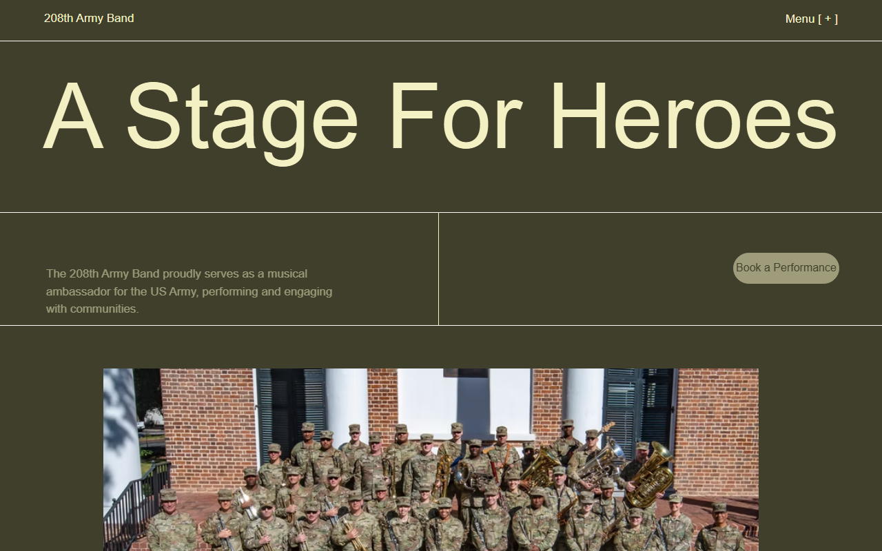 208tharmyband.com screenshot