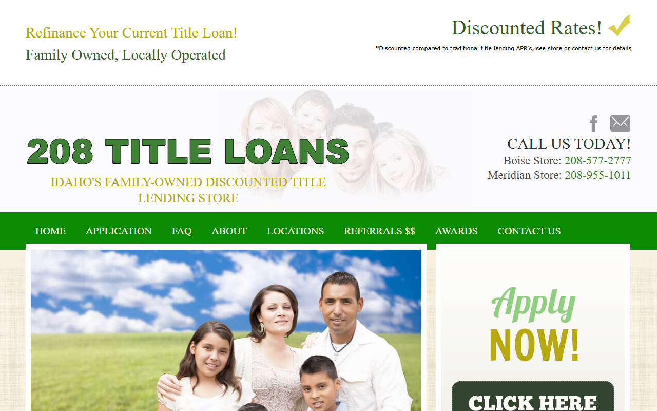 208titleloans.com screenshot
