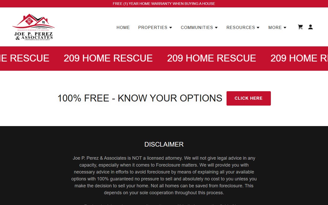 209homerescue.com screenshot