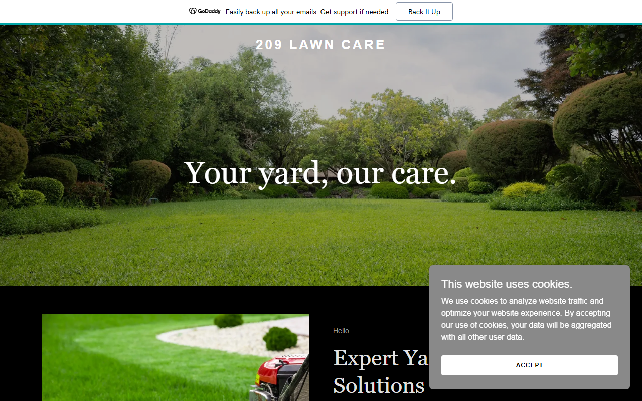 209lawncare.com screenshot