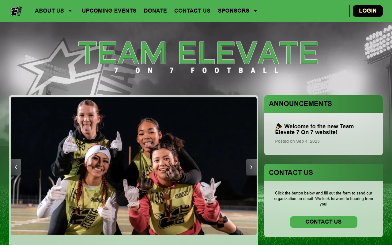 209teamelevate.com screenshot