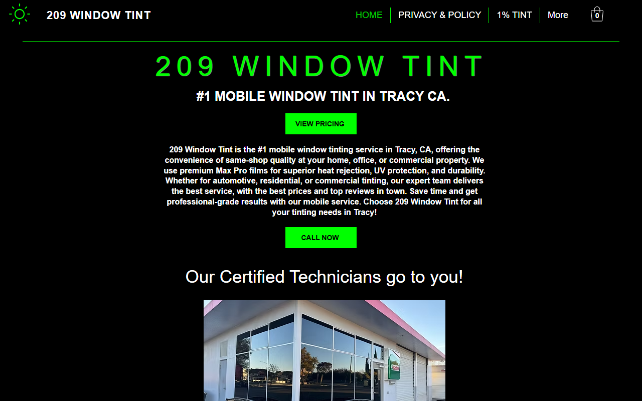 209windowtint.com screenshot