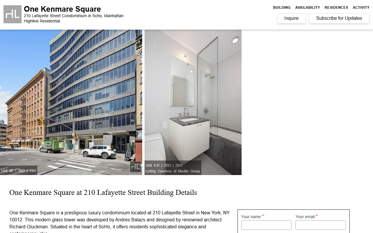 210-lafayette.com screenshot