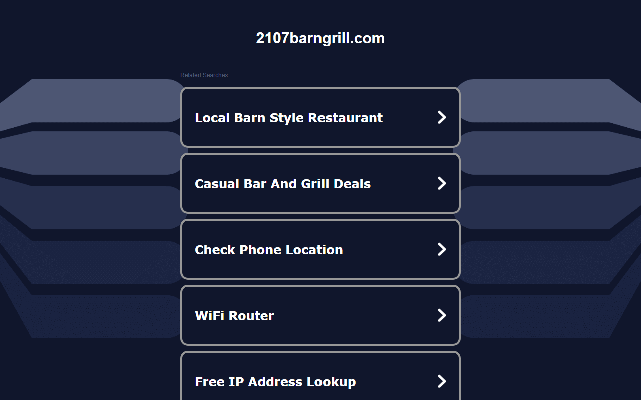 2107barngrill.com screenshot