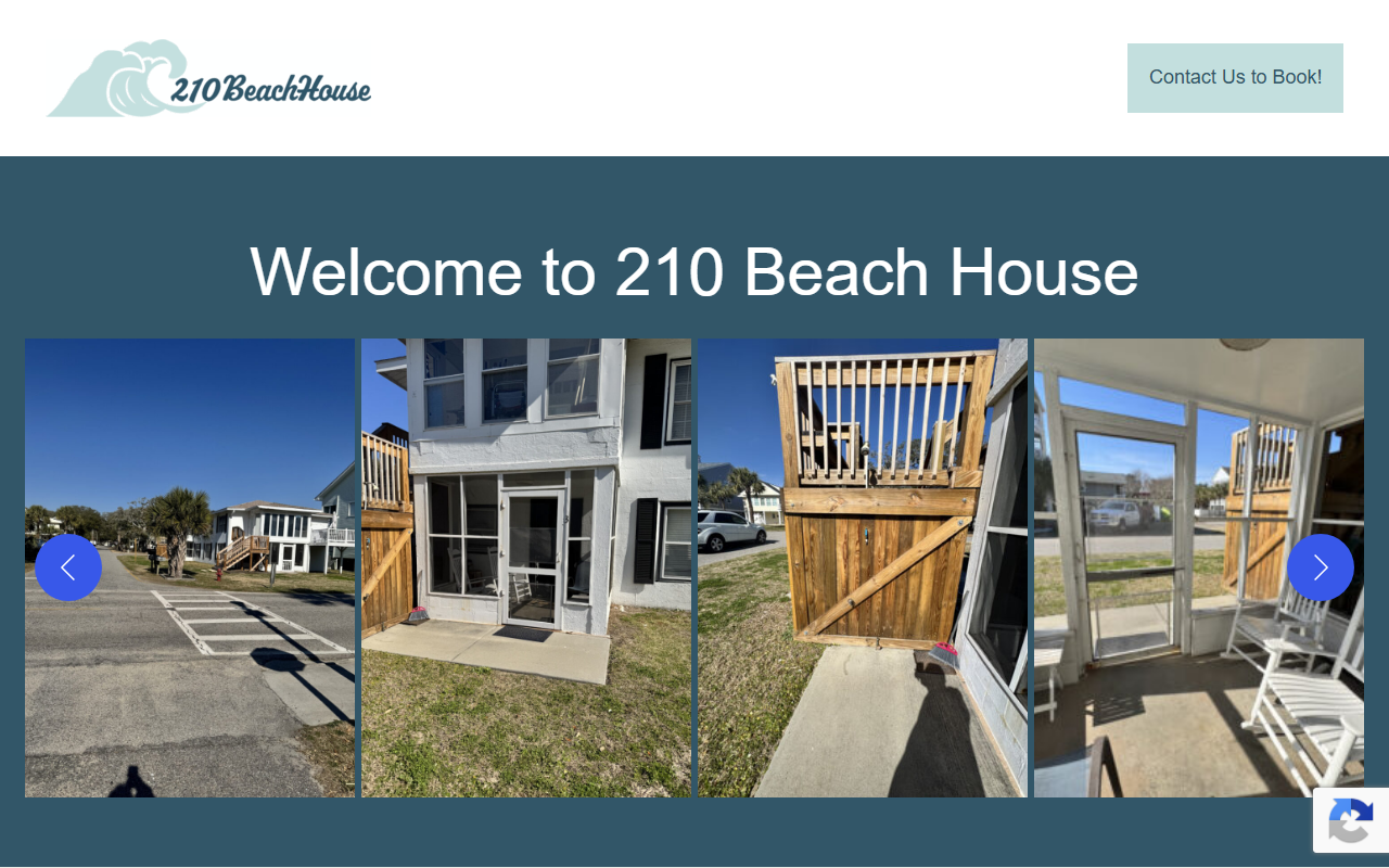 210beachhouse.com screenshot