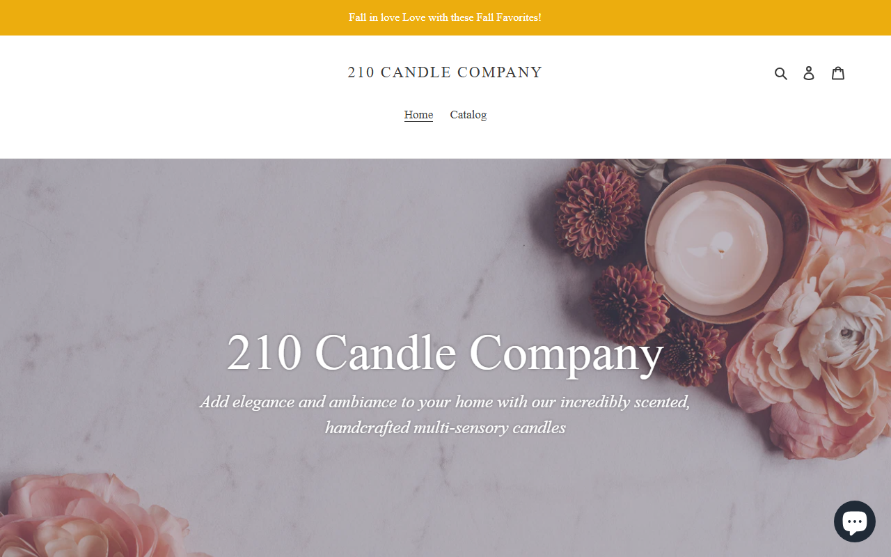 210candleco.com screenshot