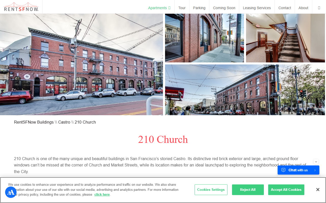 210churchstreet.com screenshot