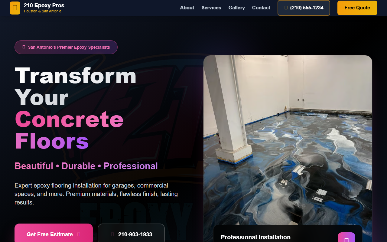 210epoxypros.com screenshot