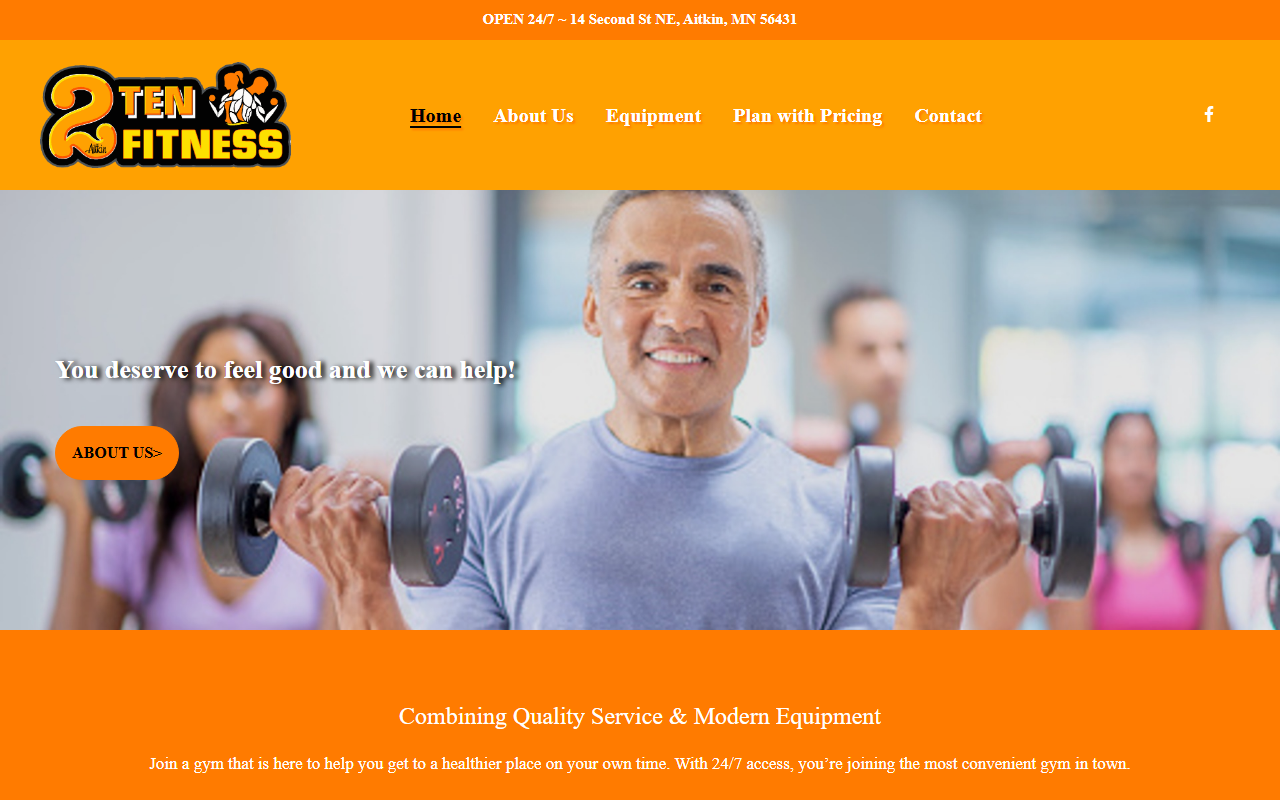 210fitness.com screenshot