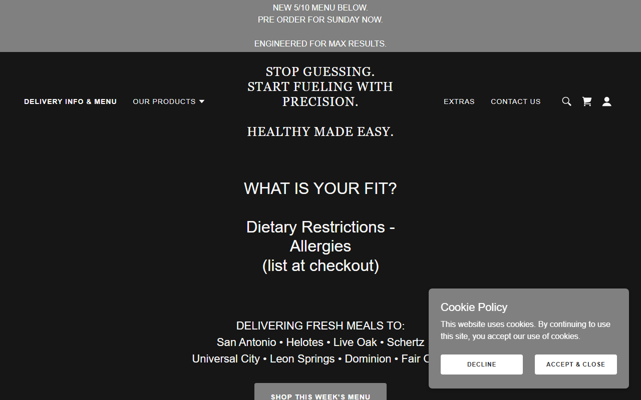 210fitprepmeals.com screenshot