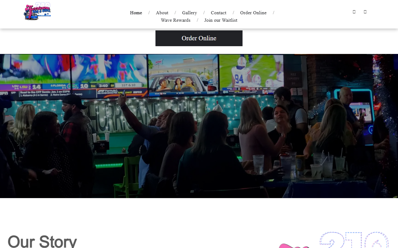 210hurricane.com screenshot