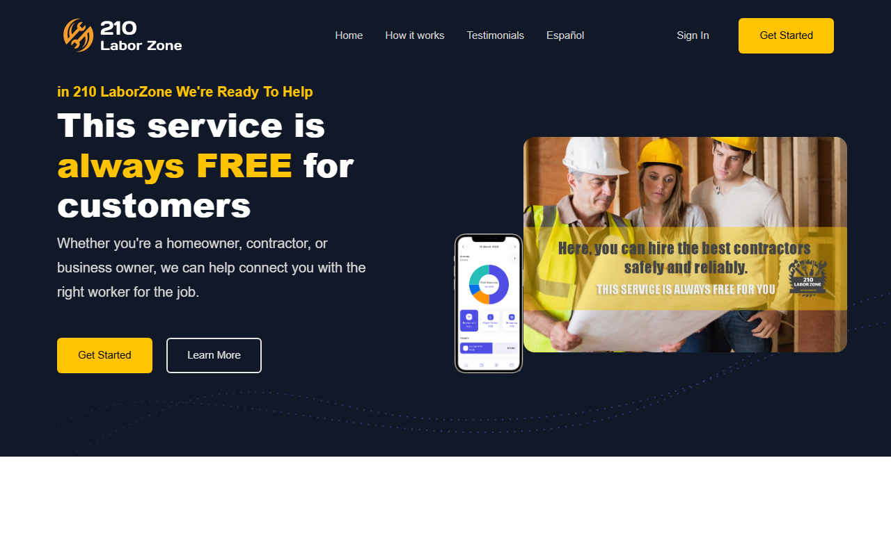 210laborzone.com screenshot