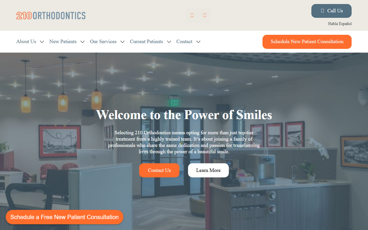 210orthodontics.com screenshot