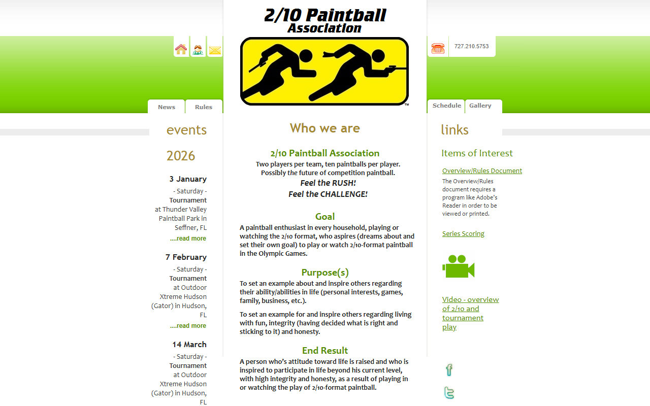 210paintball.com screenshot