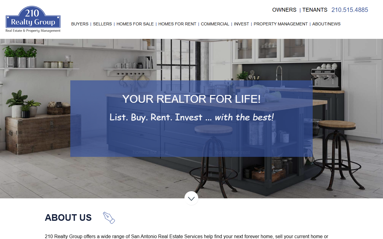 210realtygroup.com screenshot