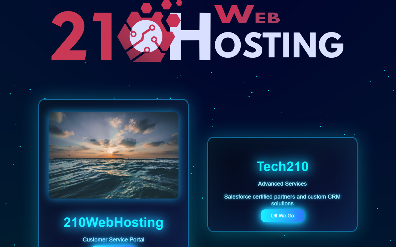 210webhosting.com screenshot
