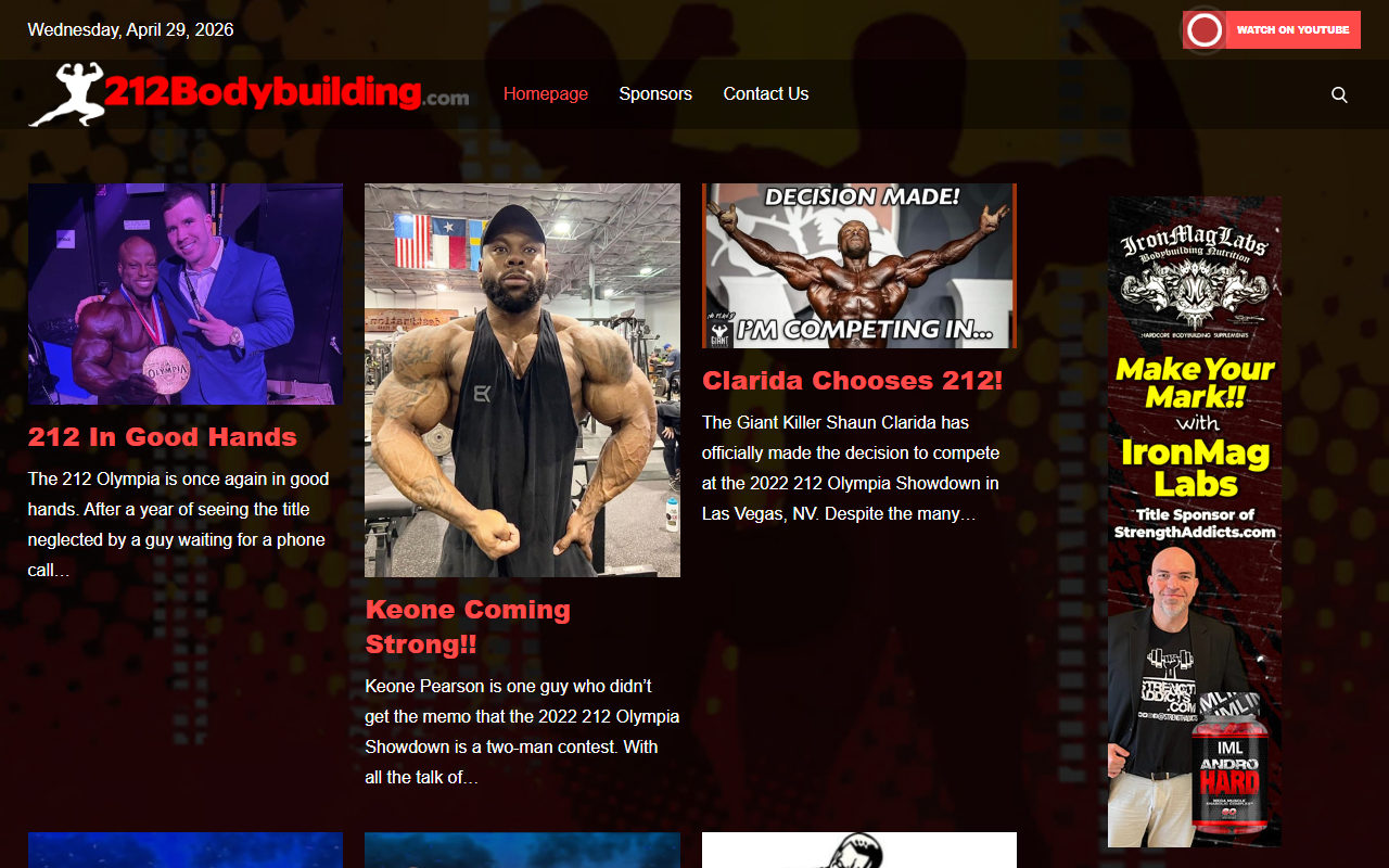 212bodybuilding.com screenshot