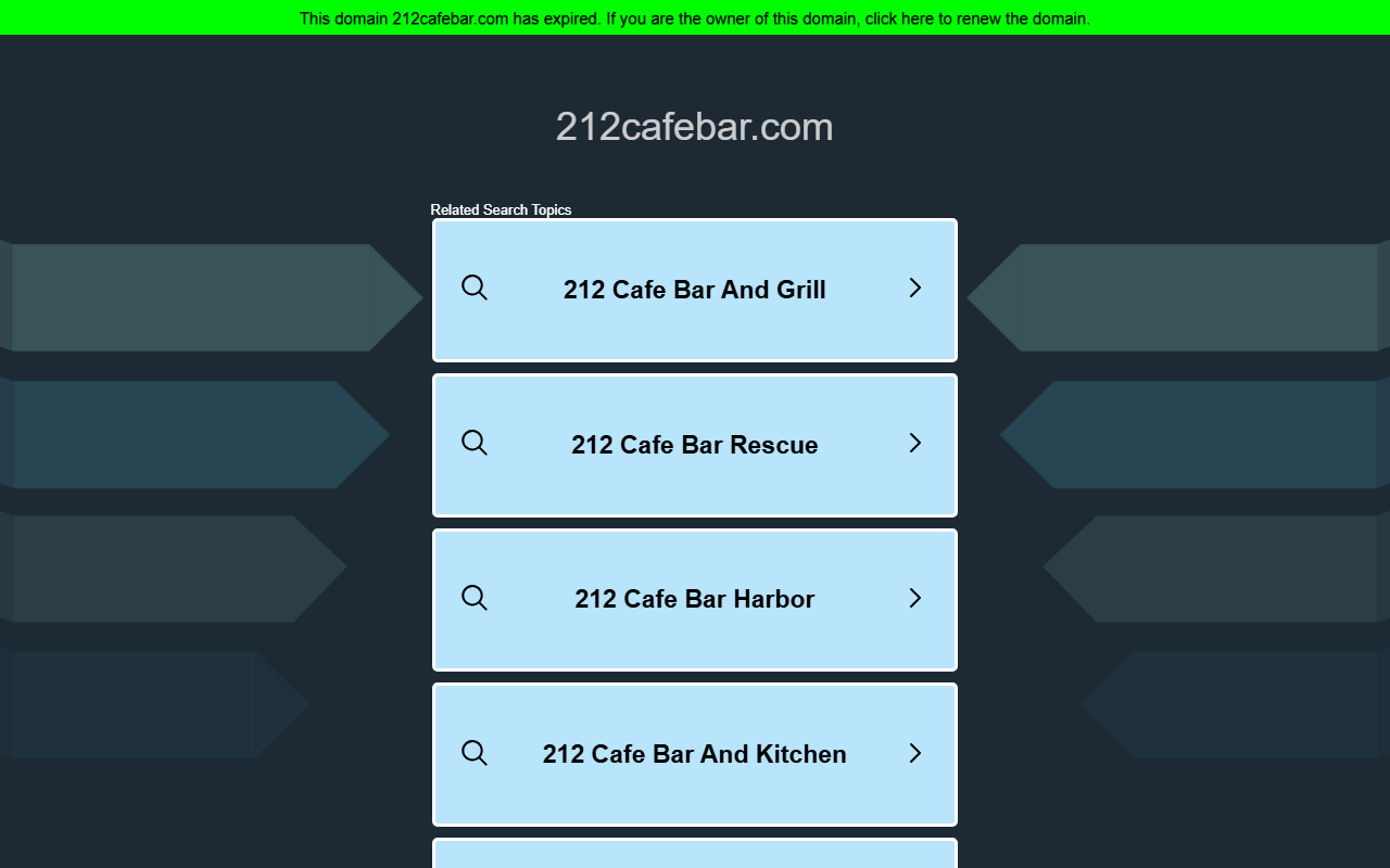 212cafebar.com screenshot