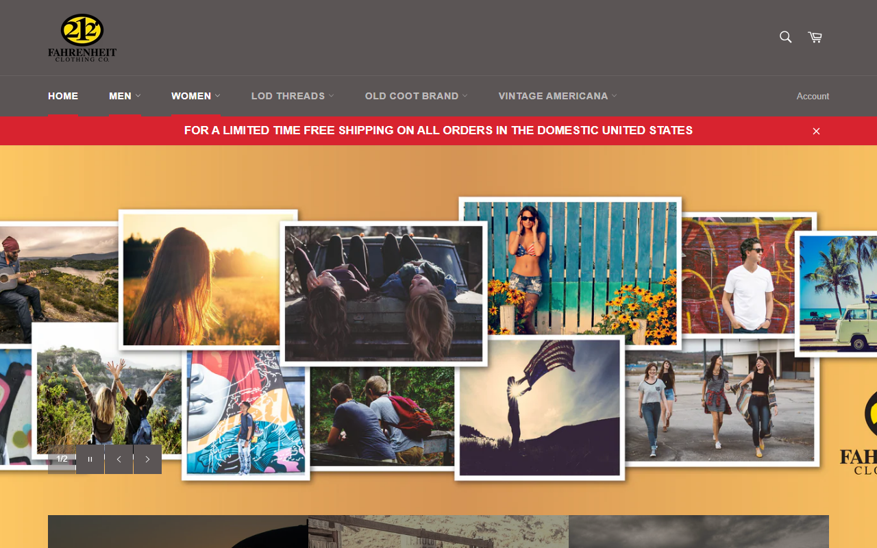 212clothing.com screenshot