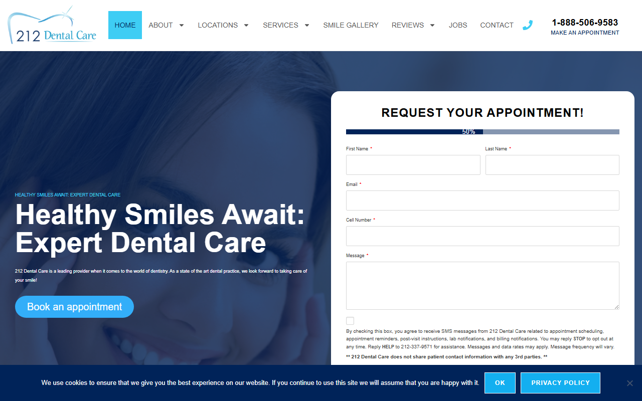 212dentalcareal.com screenshot