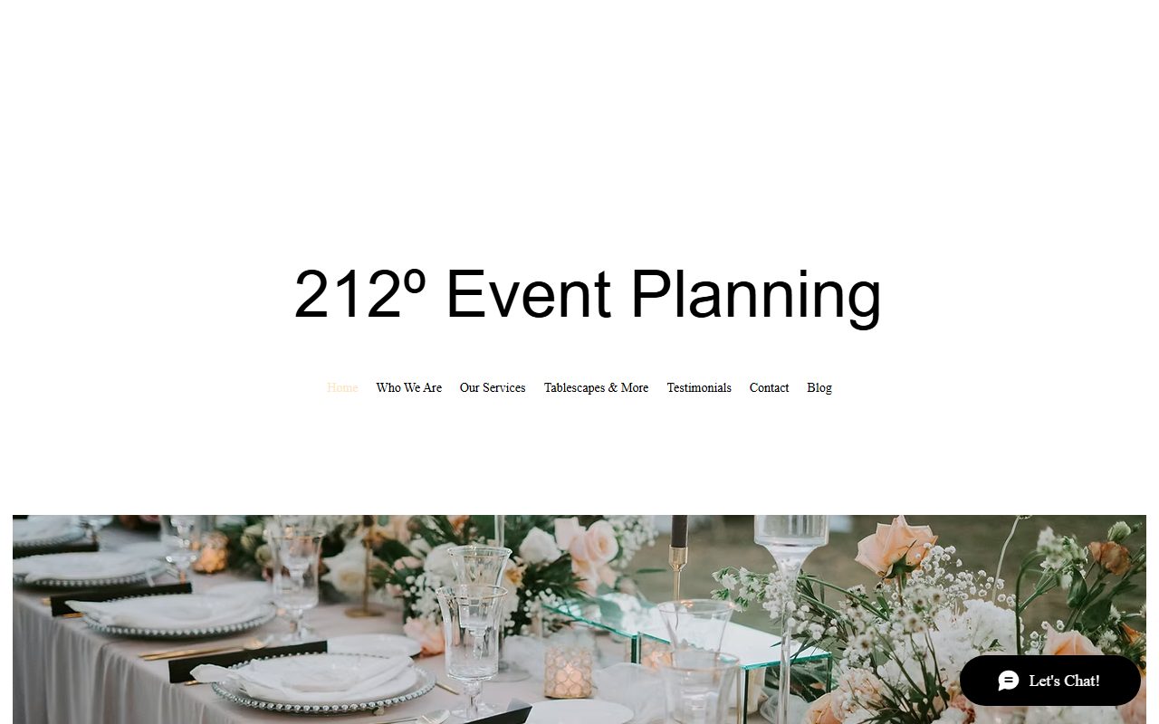212eventplanning.com screenshot