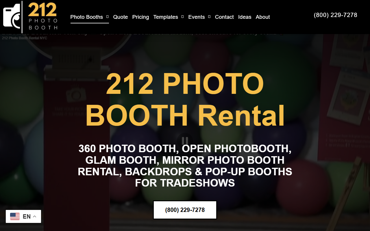 212fotobooth.com screenshot