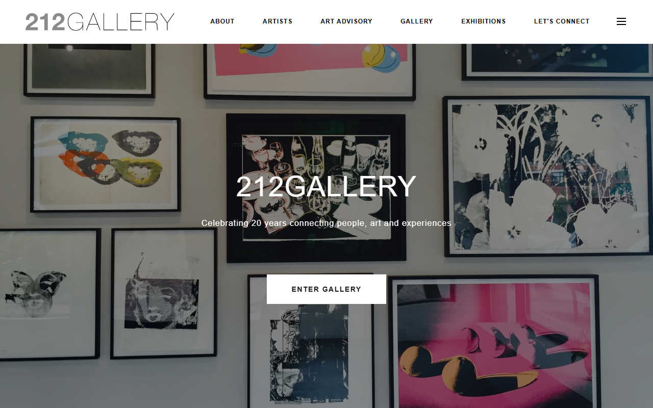 212gallery.com screenshot