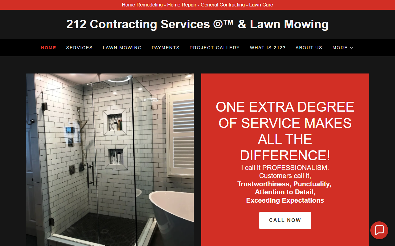 212lawncare.com screenshot