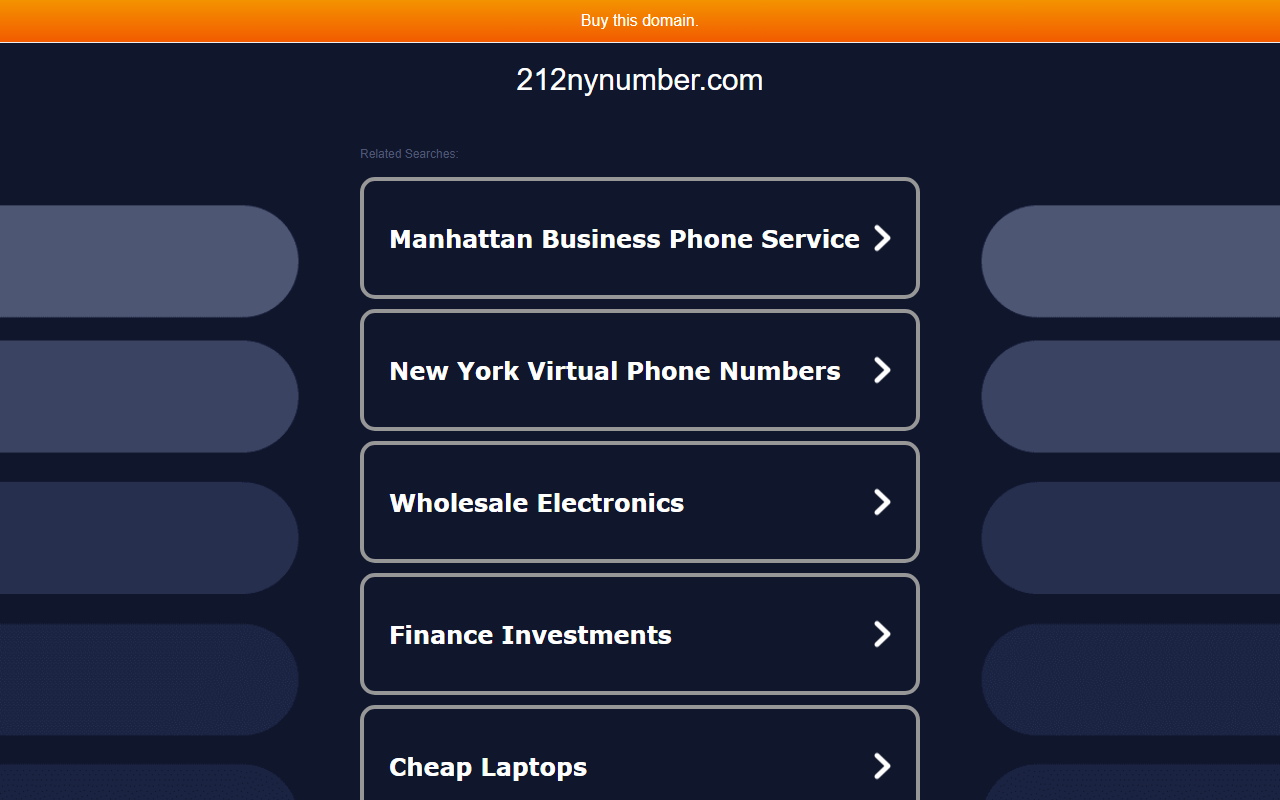 212nynumber.com screenshot