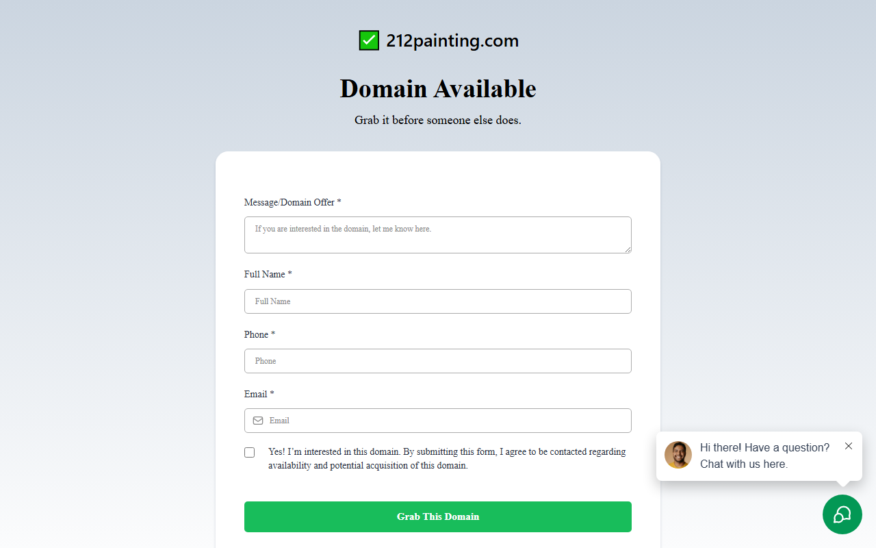 212painting.com screenshot