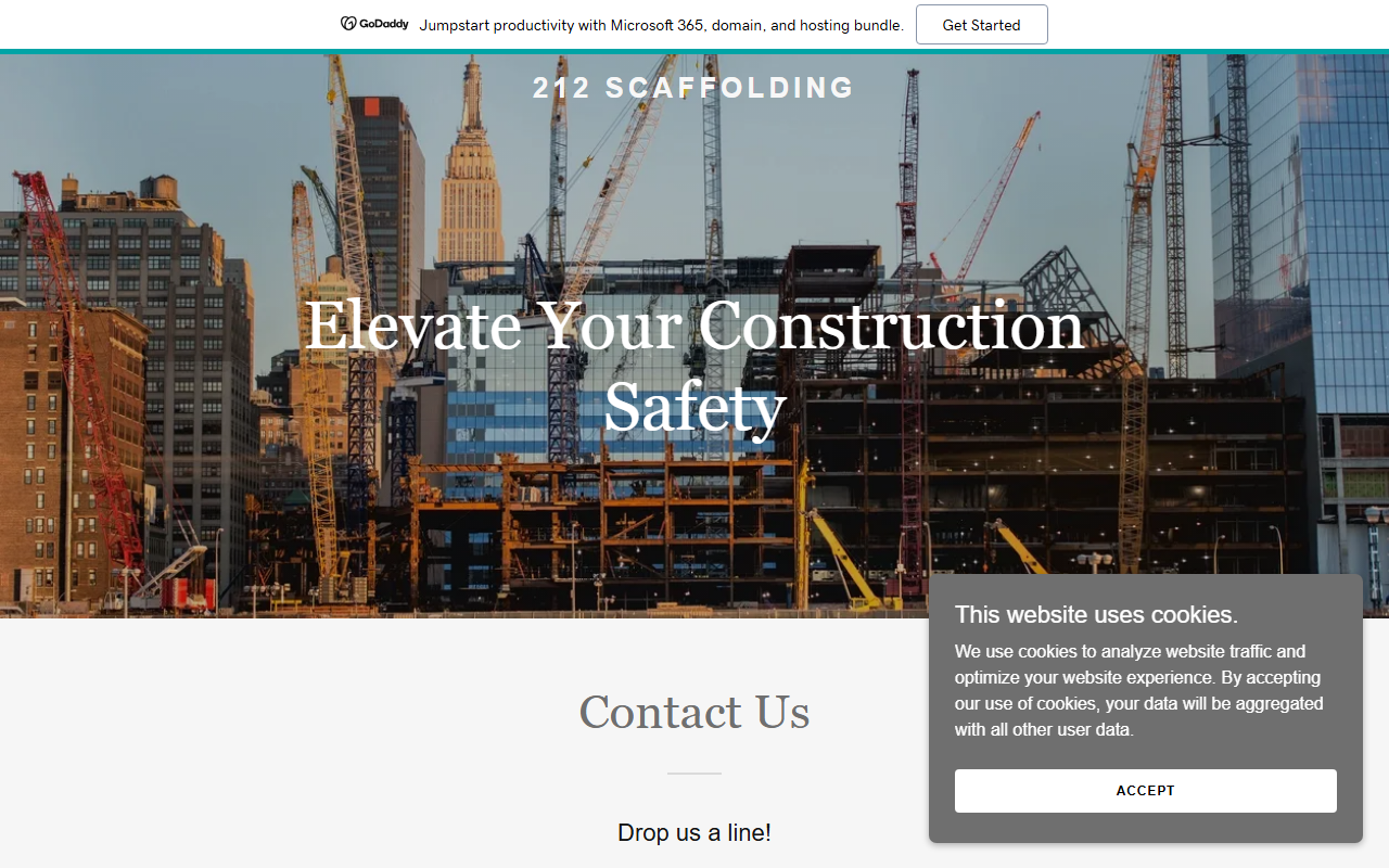 212scaffolding.com screenshot