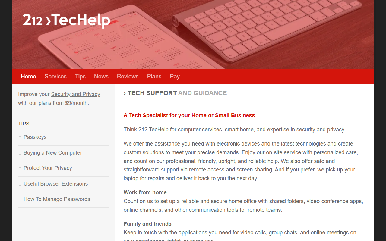 212techelp.com screenshot