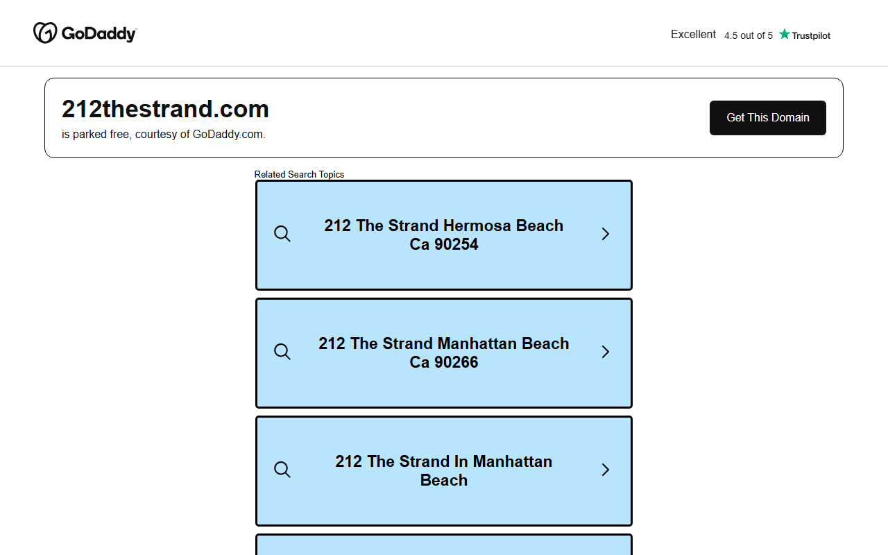 212thestrand.com screenshot