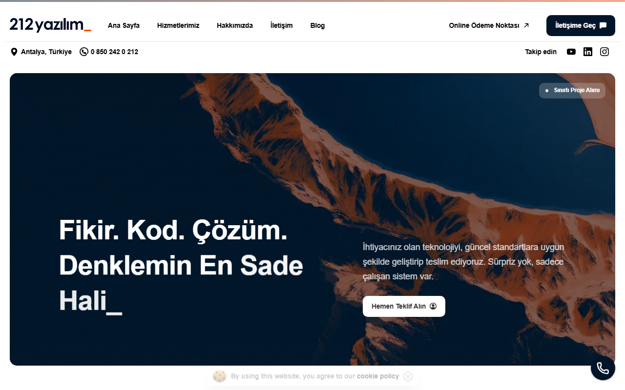 212yazilim.com screenshot