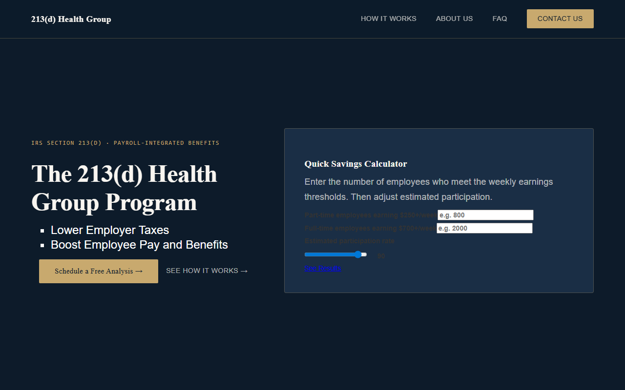 213dbenefitsplan.com screenshot
