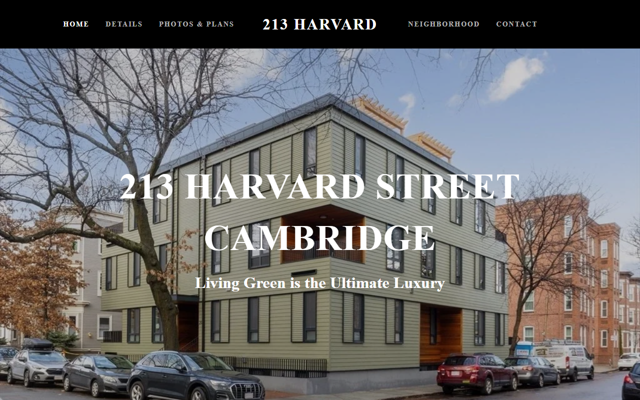 213harvard.com screenshot