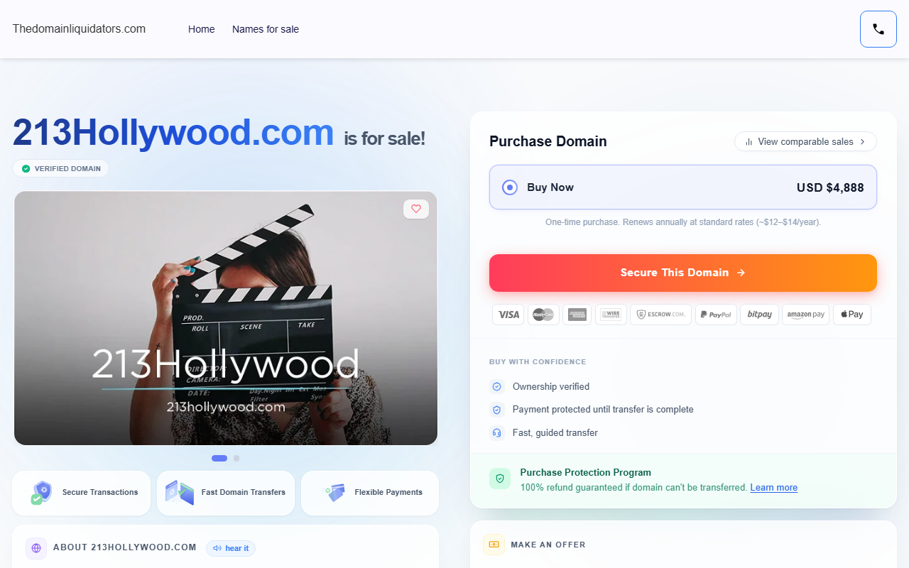 213hollywood.com screenshot
