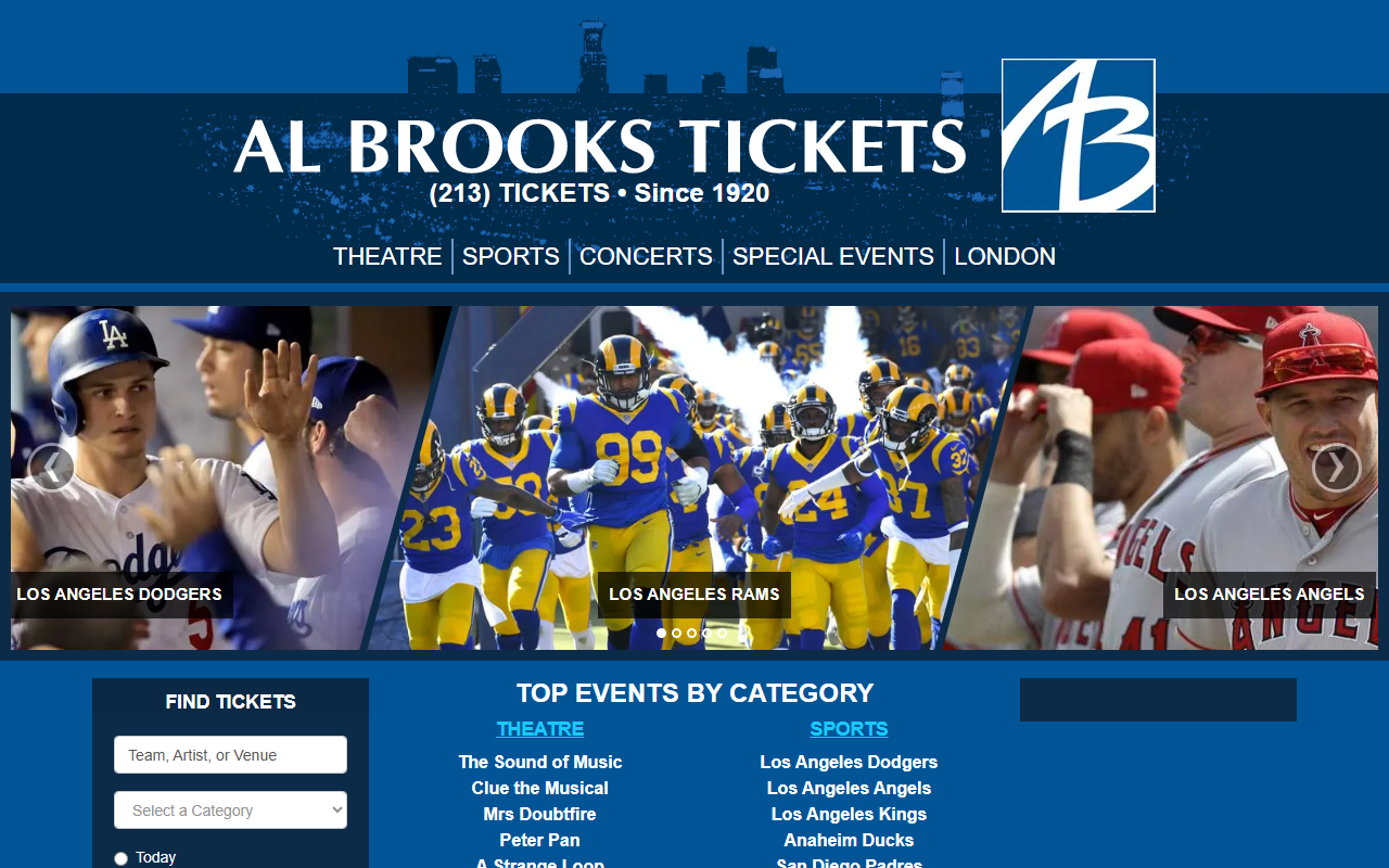 213tickets.com screenshot