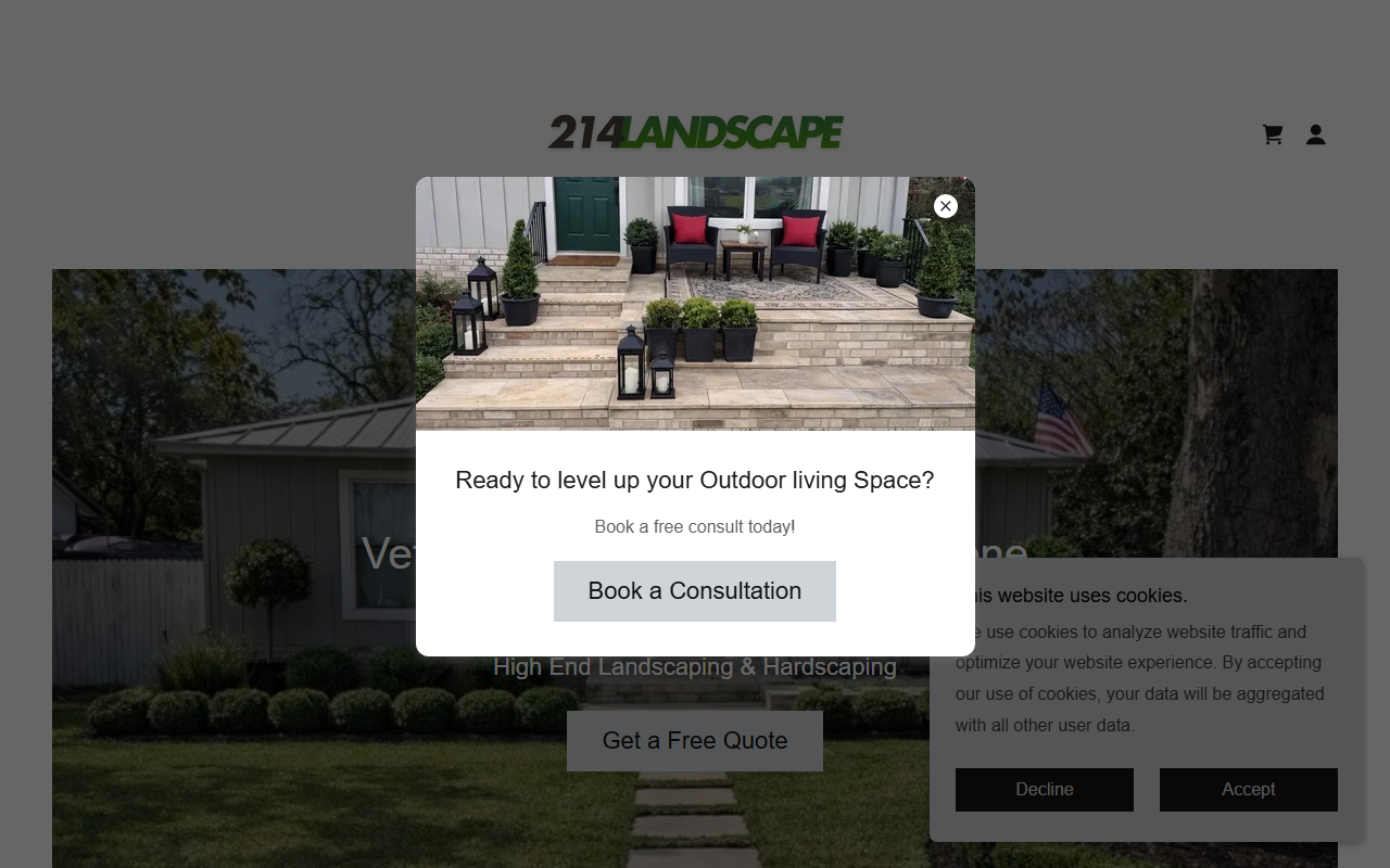 214landscape.com screenshot