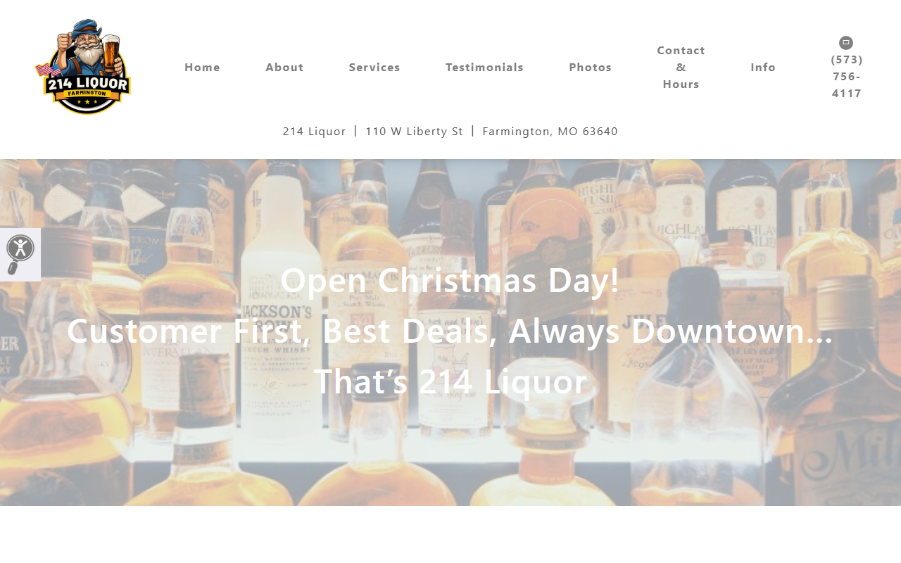 214liquormo.com screenshot