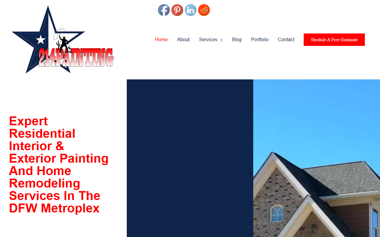 214painting.com screenshot