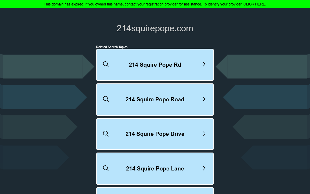 214squirepope.com screenshot