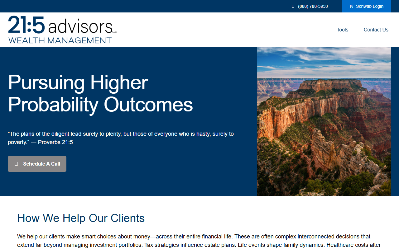 215advisers.com screenshot