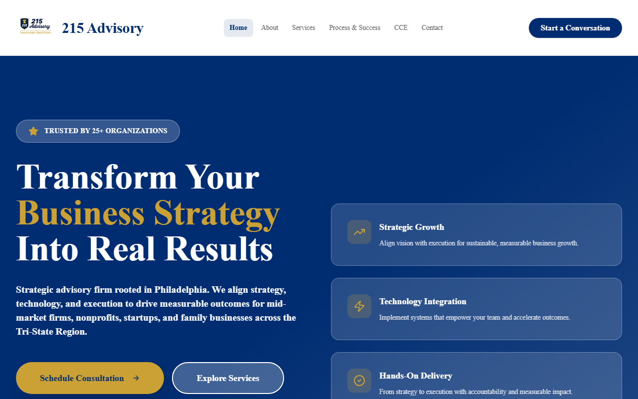 215advisory.com screenshot