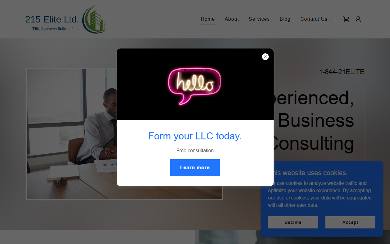 215eliteltd.com screenshot