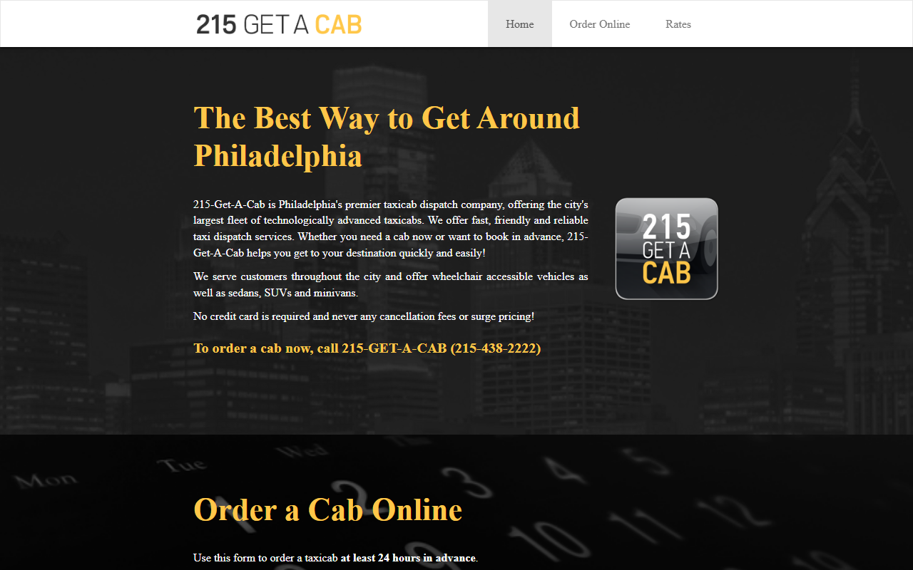 215getacab.com screenshot