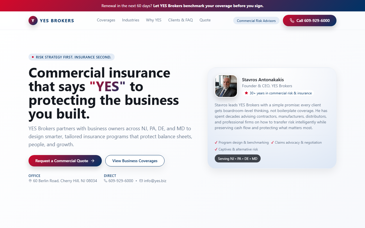 215insures.com screenshot