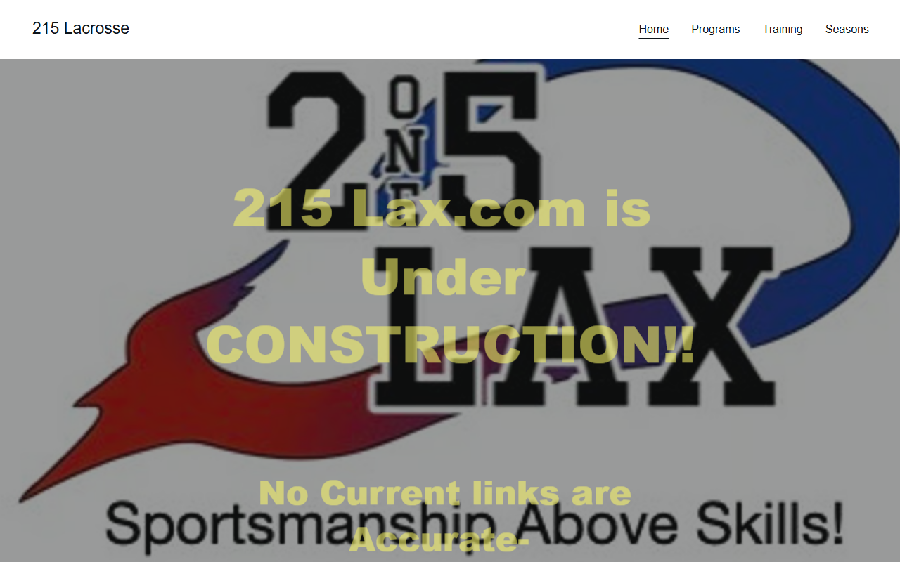 215lacrosse.com screenshot